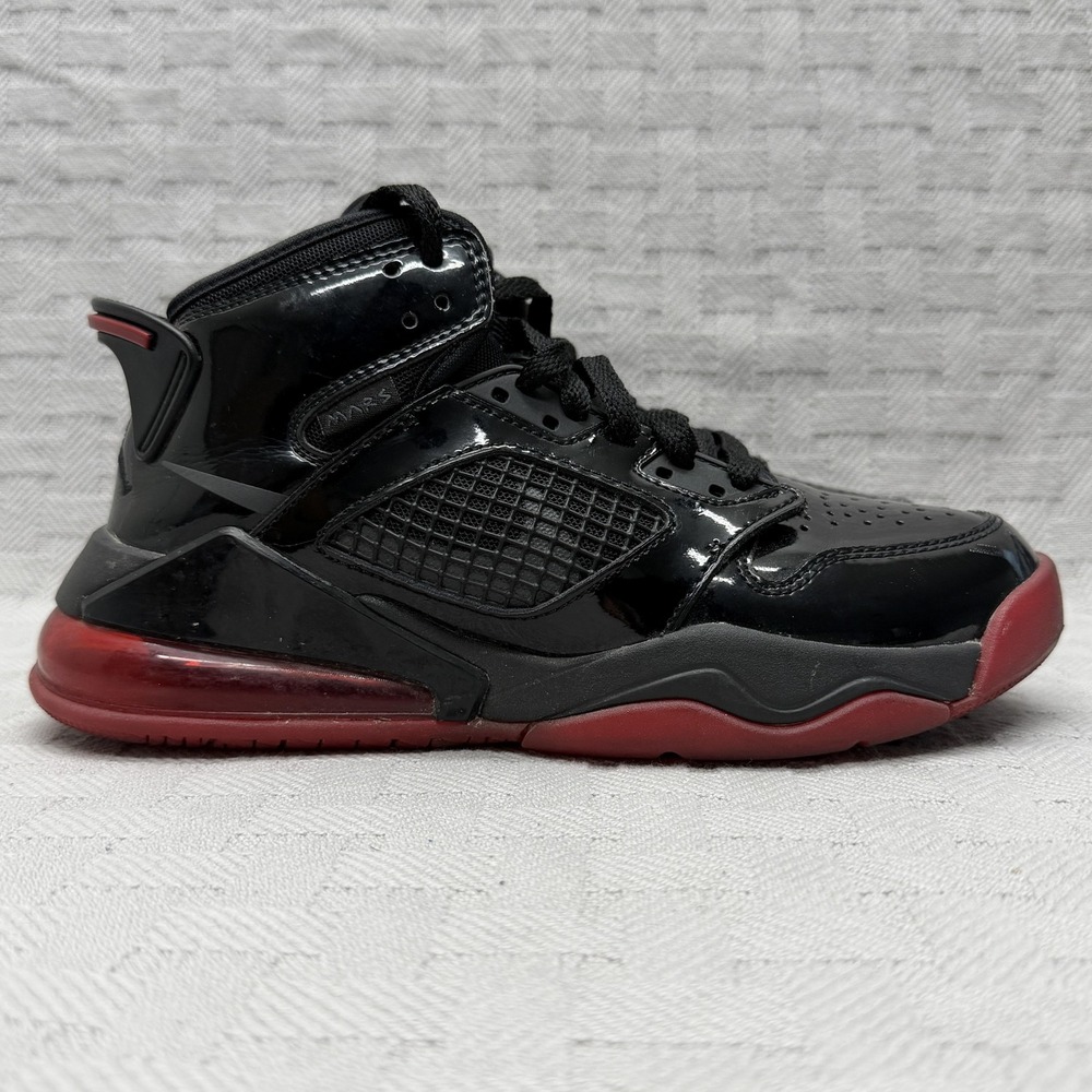 Nike AirJordan Mars 270 Patent Bred GS Kids 4y Black BQ6508-006